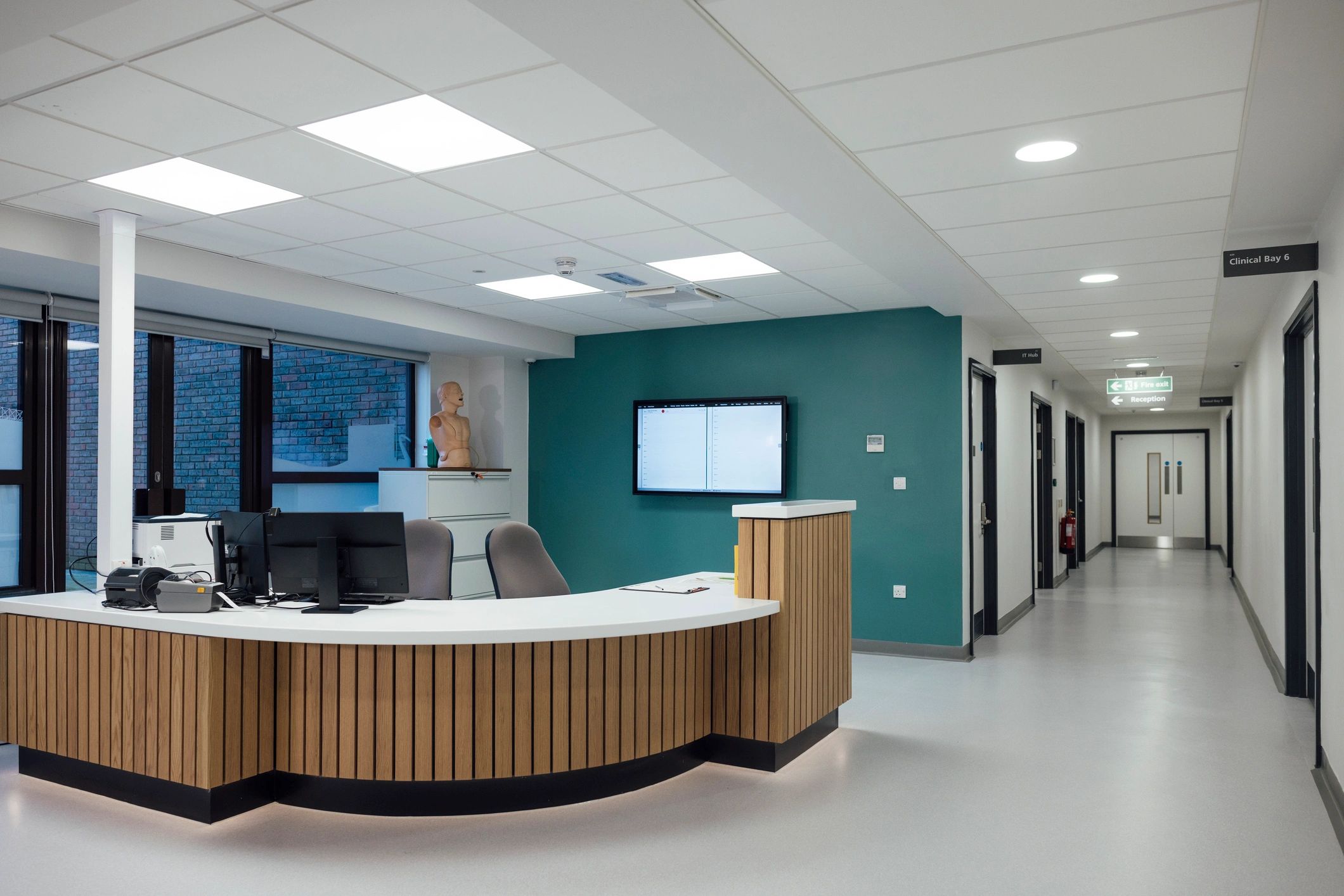 Professional reception and office interior